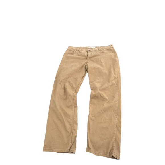 Carhartt Relaxed Straight Rigby Pants Men's 40x32 Tan Flat Front Carpenter Chino - Picture 2 of 3